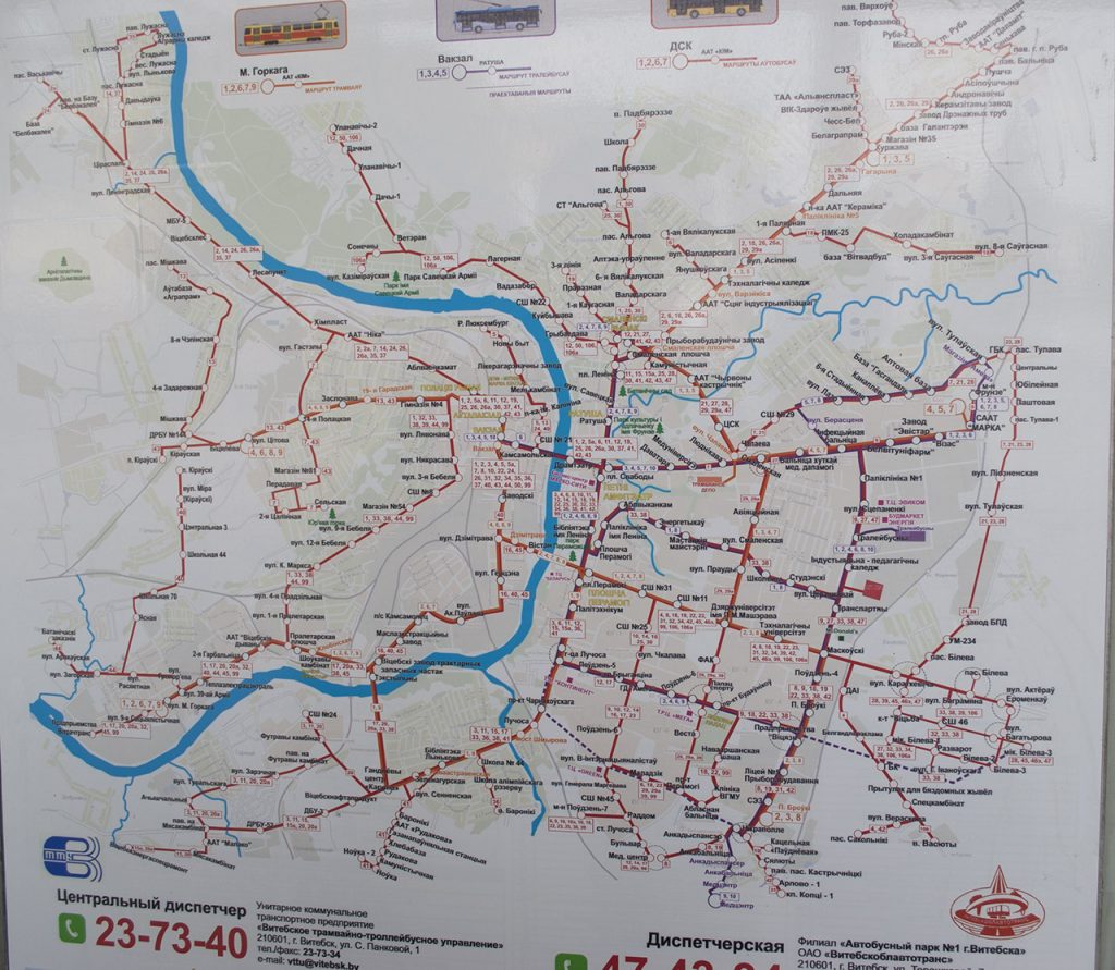 Карта автобусов пинск