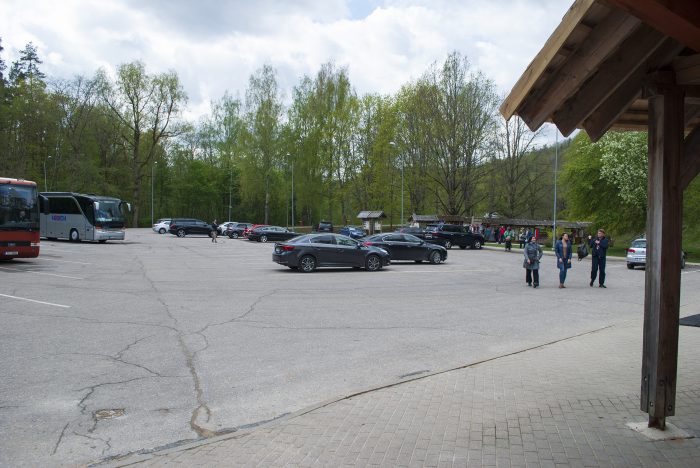 парковка в парке в сигулде