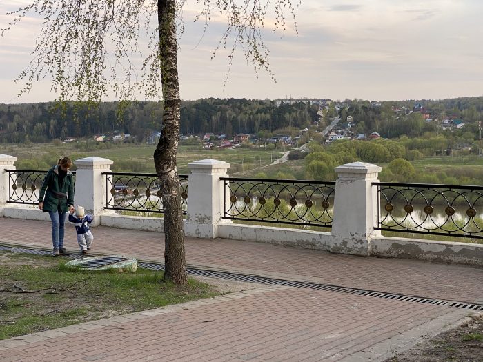вид со смотровой площадки в Калуге